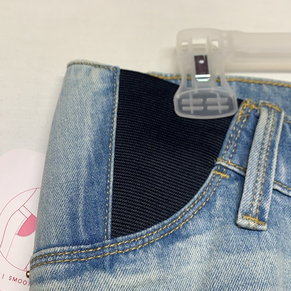 Isabelle Maternity Jean MIDI Shorts - Picture 4 of 8